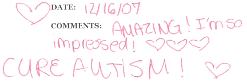 Guestbook Message from Stephanie Smith December 2007