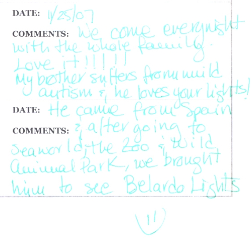 Guestbook Message from The Jaykell Family December 2007