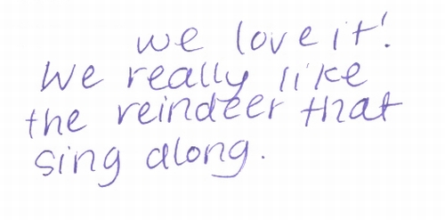 Guestbook Message from The Burtons December 2008