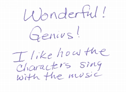 Guestbook Message from The Carders December 2008