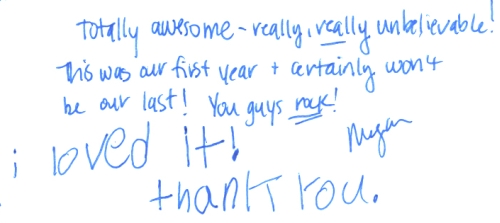 Guestbook Message from The Caulson Family December 2008