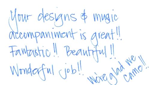 Guestbook Message from Conrad, Keri, Taylor, and Sheila December 2008