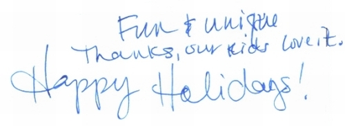 Guestbook Message from The Foys December 2008