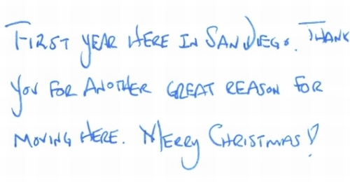 Guestbook Message from The Helblings December 2008