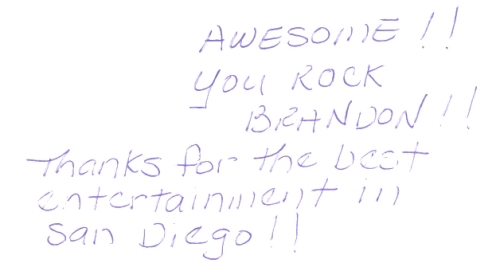 Guestbook Message from The Jacksons December 2008