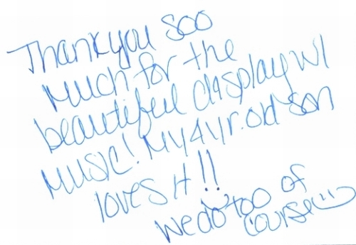 Guestbook Message from Jill Wells December 2008