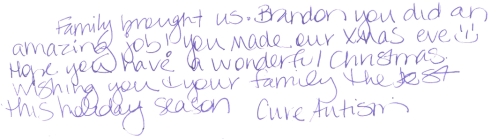 Guestbook Message from The Kirbys December 2008