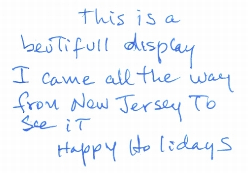 Guestbook Message from The Rojas Family December 2008