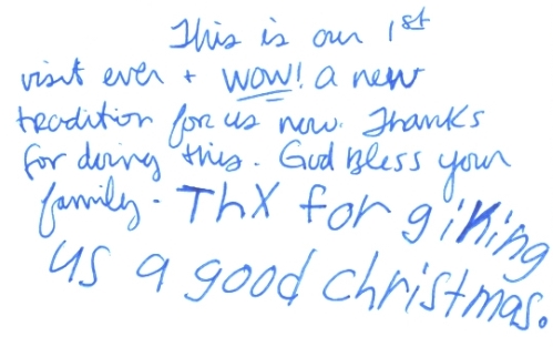 Guestbook Message from The Sweitzer Family December 2008