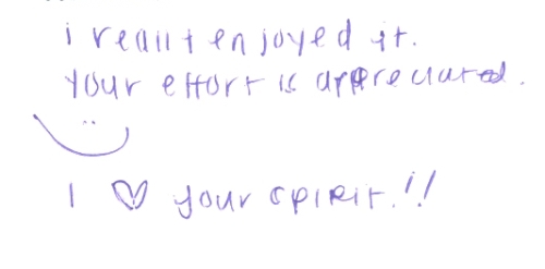 Guestbook Message from Mimi Tran December 2008