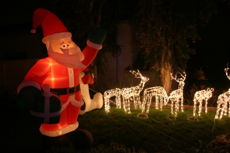 2008 Display - Santa & Reindeer