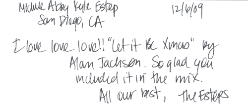 Guestbook Message From The Estep Family December 2009