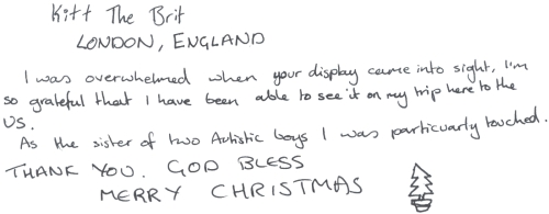 Guestbook Message From Kitt The Brit December 2009