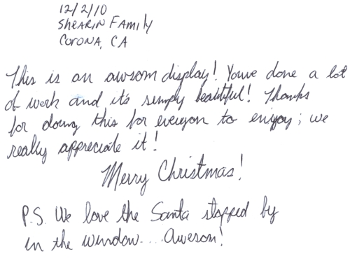 Guestbook Message From The Shearin Family December 2010