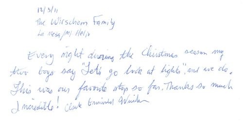Guestbook Message From Wirschem Family December 2011