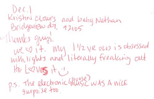 Guestbook Message From Kristin Clowes & Family December 2011