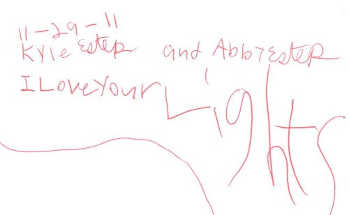 Guestbook Message From Kyle and Abby December 2011