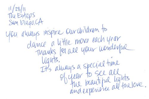 Guestbook Message From The Estep Family December 2011