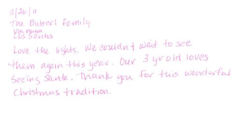 Guestbook Message From The The Buberi Family December 2011