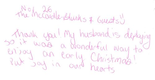 Guestbook Message From McCardle-Blanks Family December 2011