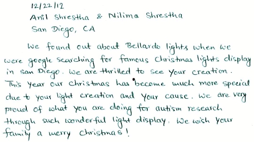 Guestbook Message From Anil And Nilima December 2012
