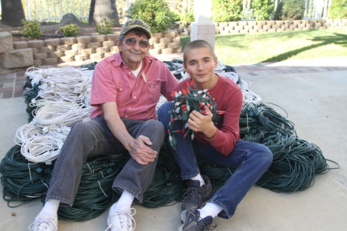 Brandon & PaPa with Wires 2013