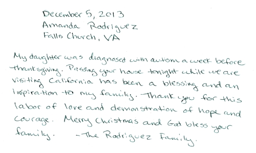 Guestbook Message From Amanda Rodriguez December 2013