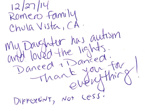 Guestbook Message From The Romero Family December 2014