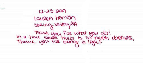 2019 Guestbook Comments