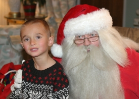 Brandon and Santa