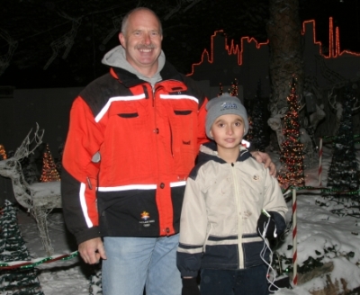 Marty Slack & Brandon at Christmas Utah - 2008