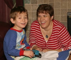 Mom and Stephen Enjoying a Laugh - 2008