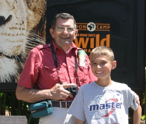 PaPa and Brandon at the Zoo