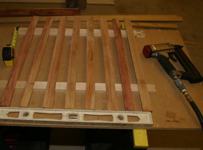 Stapling Boards for Graveyard Fence