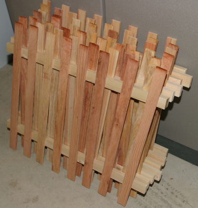 Stack of Unpainted Graveyard Fence