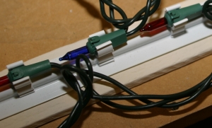 Closeup of Red and Blue Lights