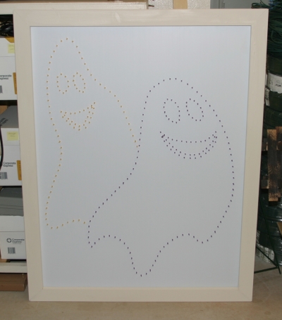 Talking Ghosts With Simple Wood Frame