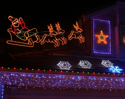 Roof View of Snowflakes