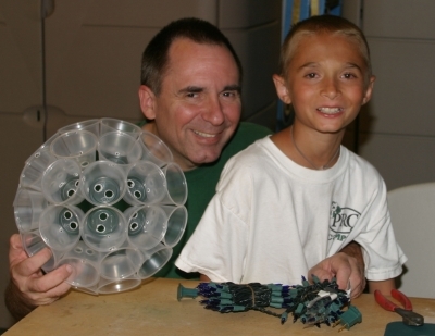 Dad & Brandon Building a Sparkleball